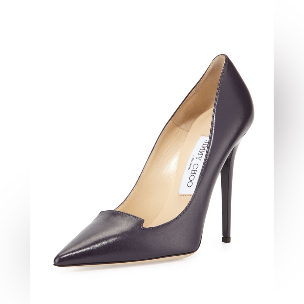 Jimmy Choo Dark Purple Stiletto Heels